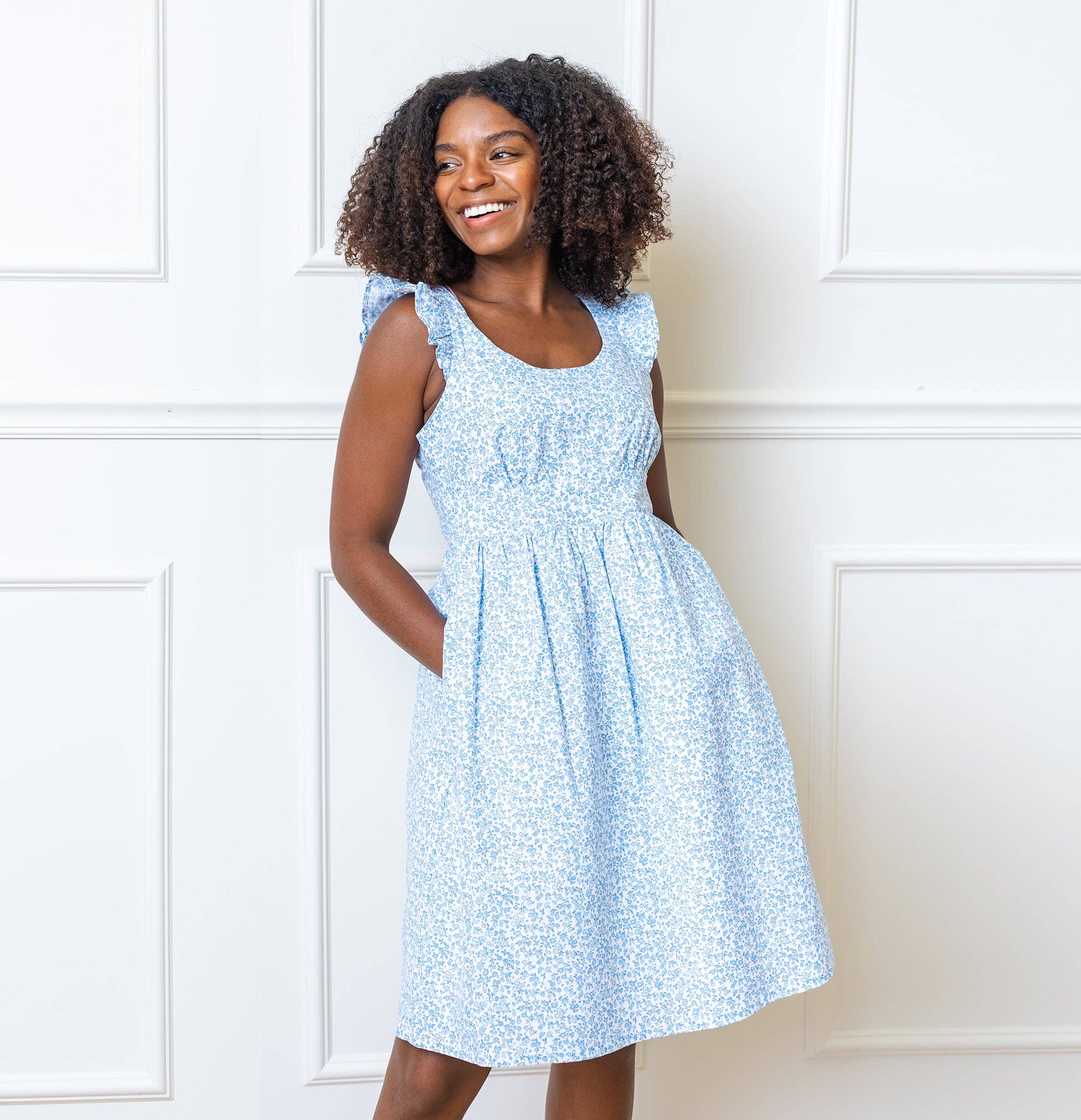 Image of Hope and Henry - Flutter Sleeve Empire Dress